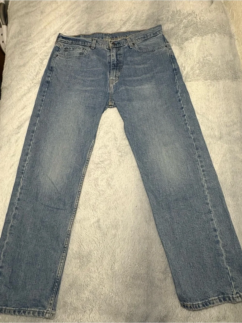 Levi's 505 Straight Leg Light Blue Denim Jeans